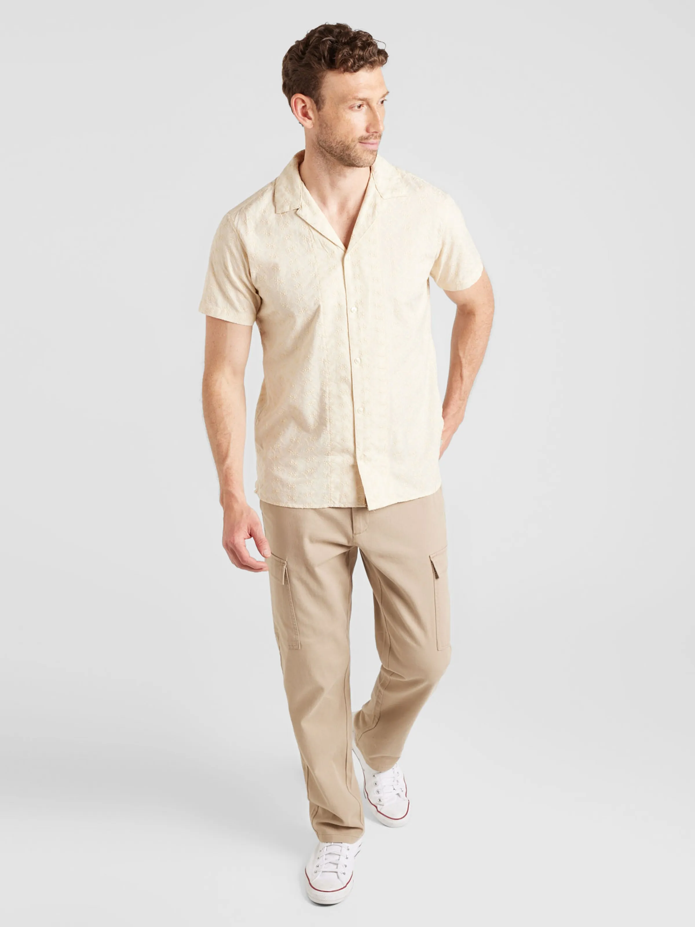 Ajuste regular Camisa 'JPRBLUEDAN' JACK & JONES en Beige