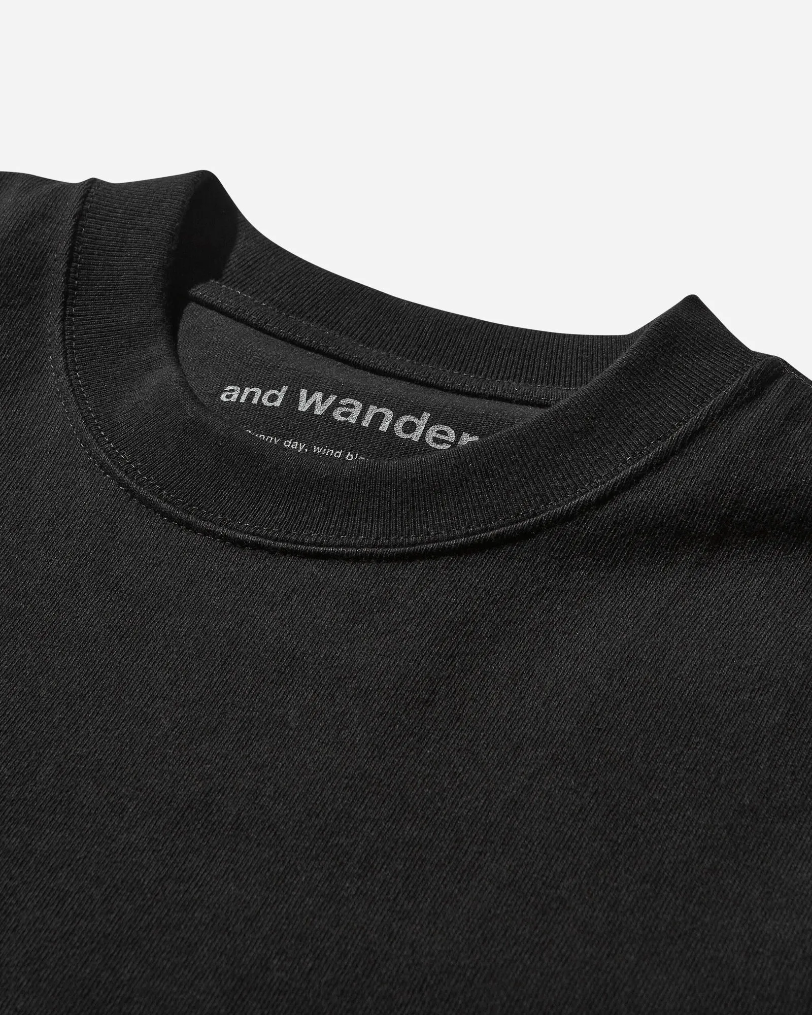 and wander Heavy Cotton Long Sleeve Pocket T-Shirt