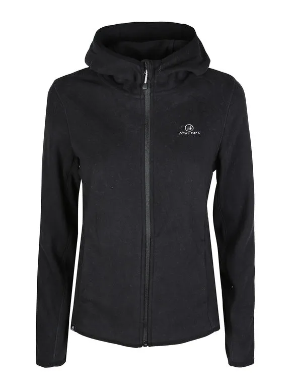 Athl Dpt Sudadera polar de mujer con capucha y cremallera.