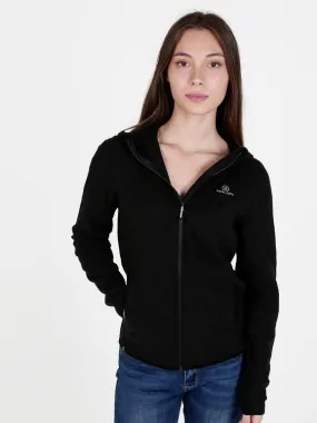 Athl Dpt Sudadera polar de mujer con capucha y cremallera.