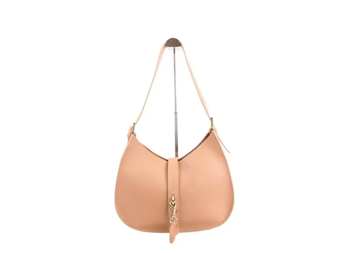 Autre Marque Bolso de cuero Beige 