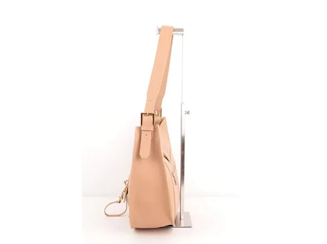 Autre Marque Bolso de cuero Beige 