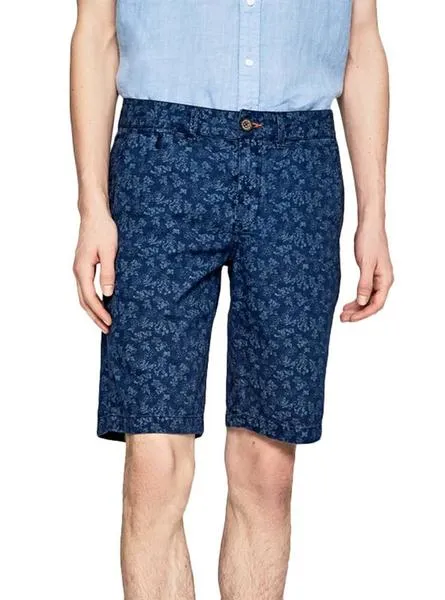 bermudas pepe jeans blackburn azul para hombre