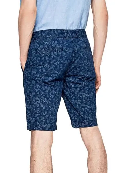 bermudas pepe jeans blackburn azul para hombre