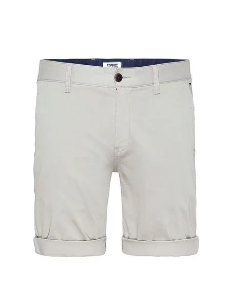 bermudas tommy jeans essential chino piedra