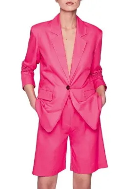 blazer pepe jeans laly fucsia para mujer