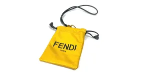 Bolso de cuero amarillo Fendi 