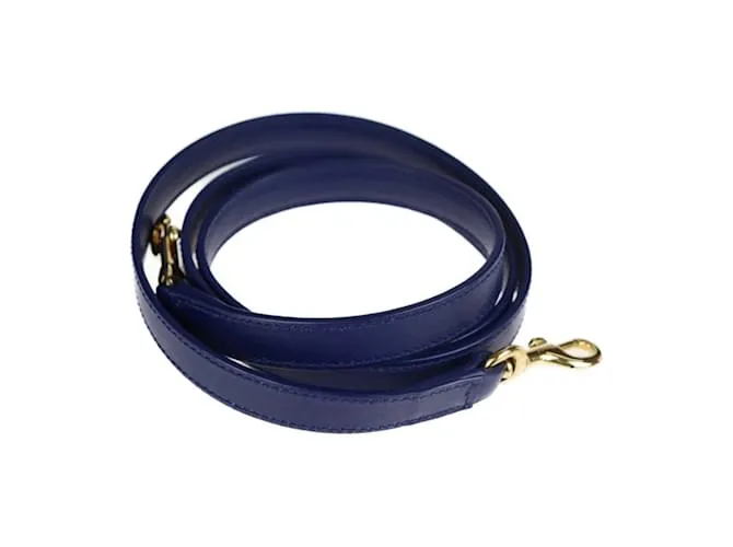 Bolso de cuero azul Saint Laurent 