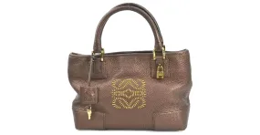 Bolso de cuero bronce Loewe 