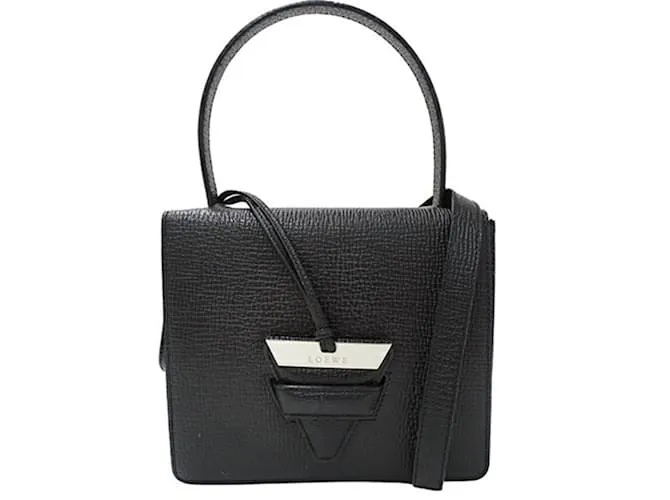 Bolso de cuero negro Loewe 