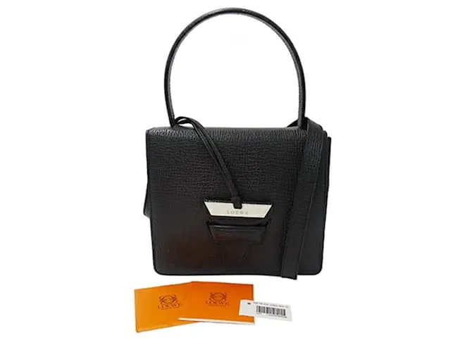 Bolso de cuero negro Loewe 