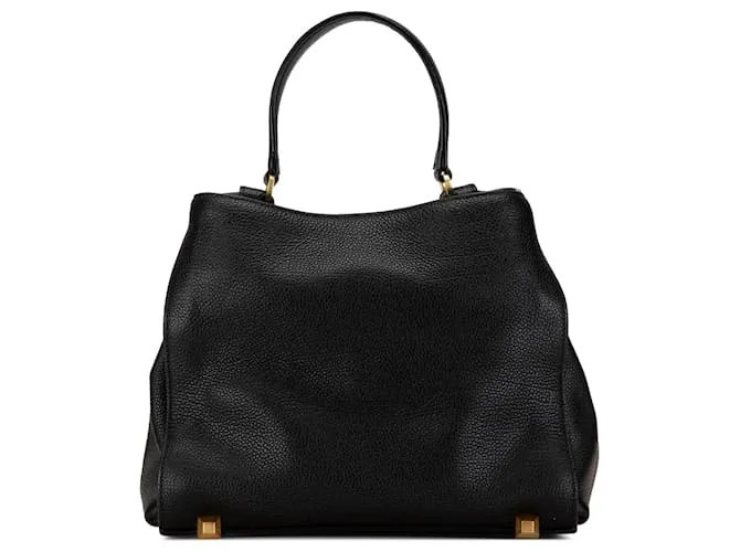 Bolso de cuero negro MCM 