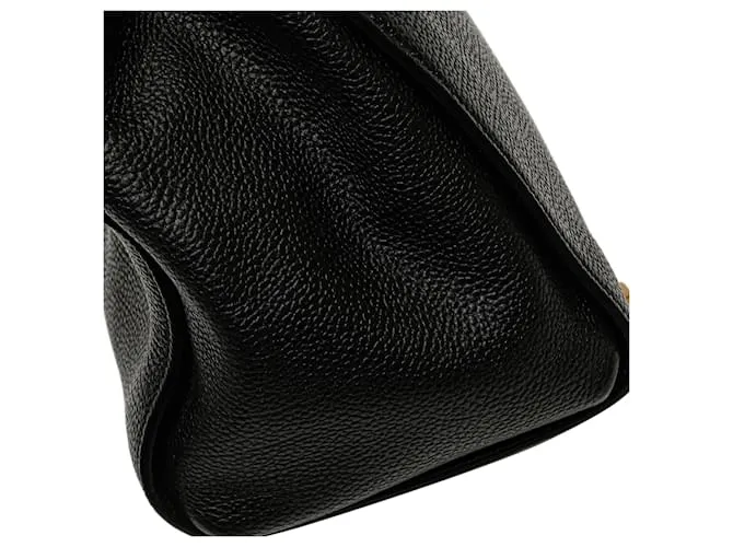 Bolso de cuero negro MCM 