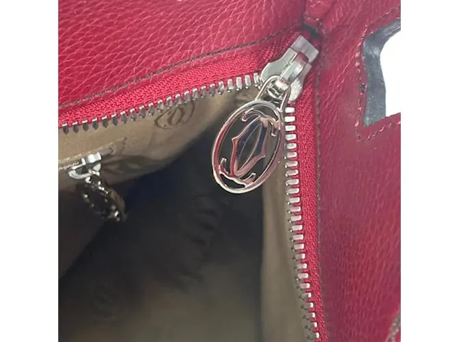 Bolso de cuero rojo Cartier Roja 