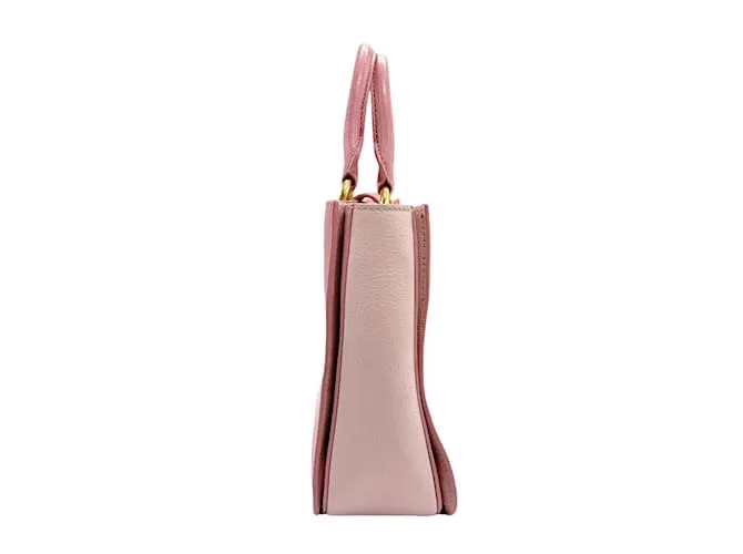 Bolso de cuero rosa Miu Miu 