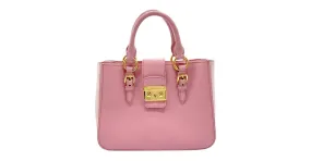 Bolso de cuero rosa Miu Miu 