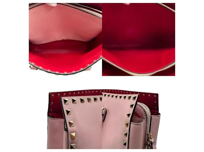 Bolso de cuero rosa Valentino Garavani 