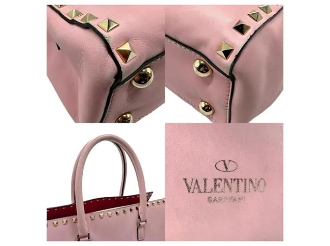 Bolso de cuero rosa Valentino Garavani 