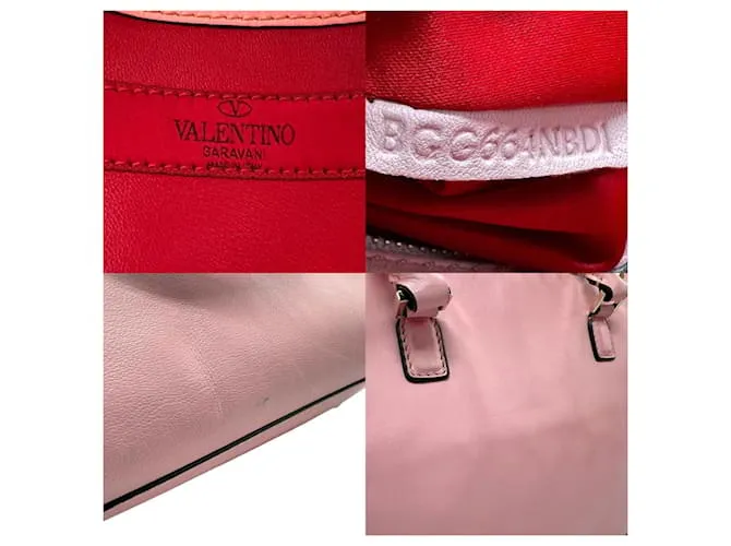 Bolso de cuero rosa Valentino Garavani 