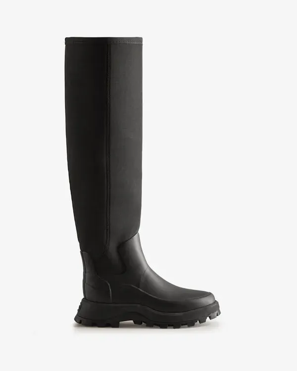 Botas Altas Hunter City Explorer Altas Neoprene Mujer Negras | 278-LEOPCV tenso – Botas Altas