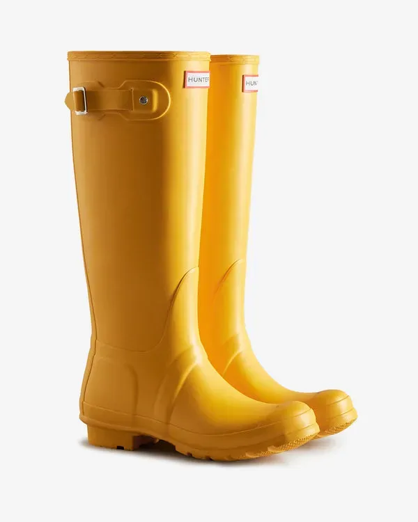 Botas Altas Hunter Original Tall Wellington Mujer Amarillo | 576-ABUMJX Fuerte – Botas Altas