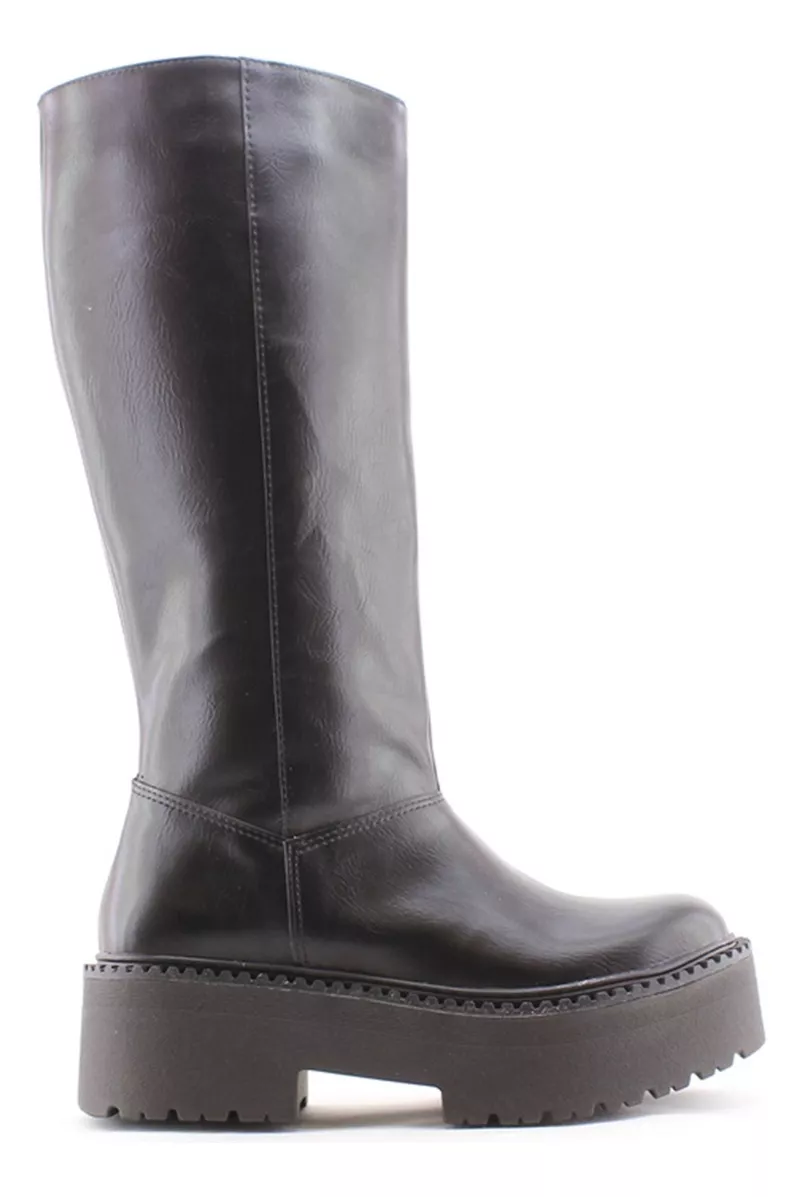 Botas Caña Alta Dama Mujer Plataforma 3725 Comodas Carg