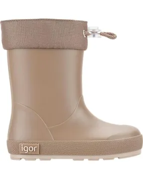 Botas de agua IGOR  de Niña y Niño YOGI CUELLO  BEIG - MARRóN