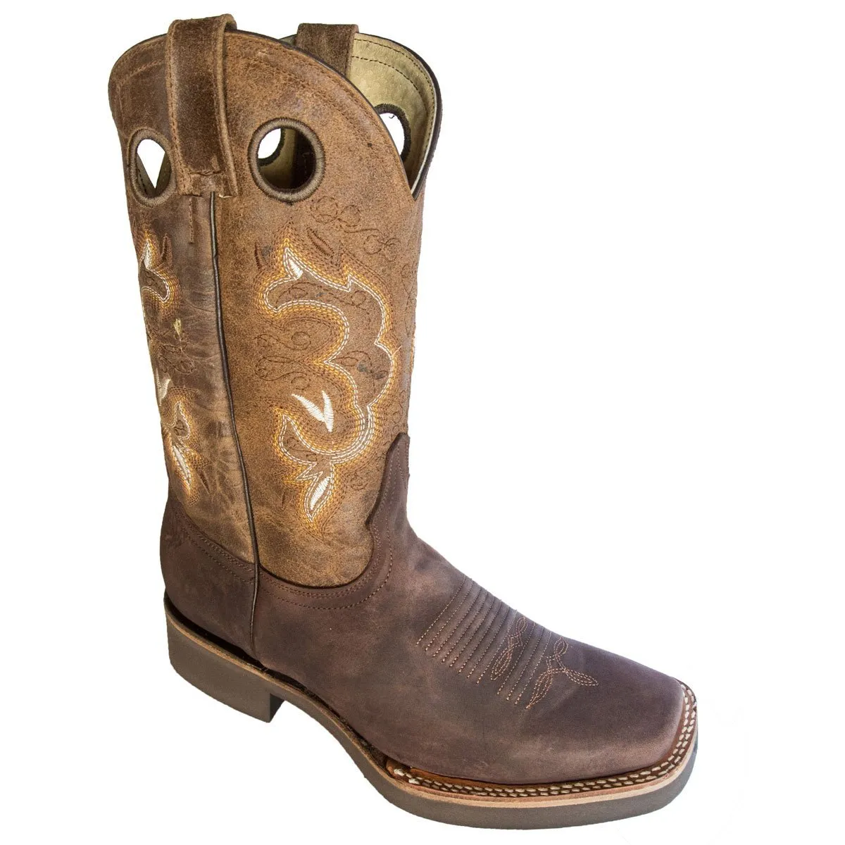 Botas de Cuero con Horma Rodeo ROD-250-Cafe