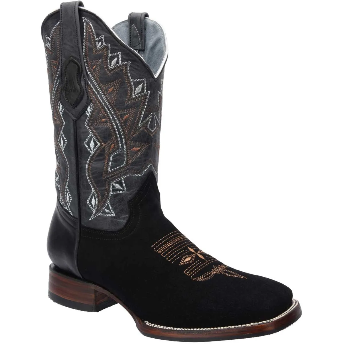 Botas Vaqueras de Cuero Crazy Nobuck Horma Rodeo WD-315