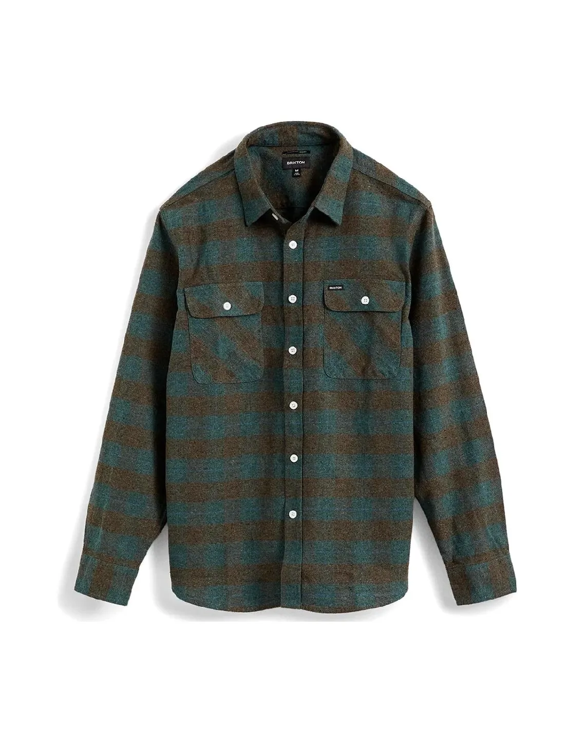 BRIXTON BOWERY L/S FLANNEL OCEAN