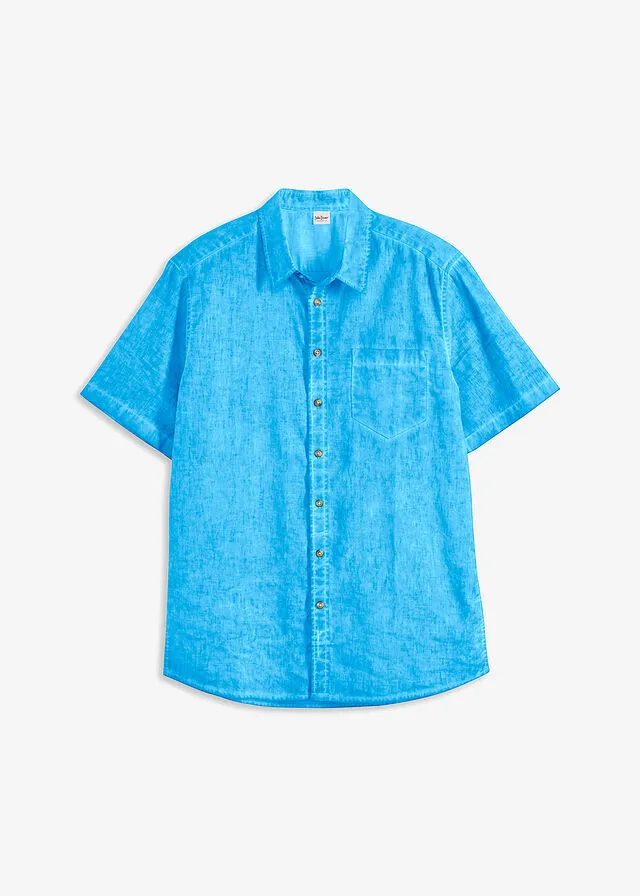 Camisa de manga corta Azul pacífico