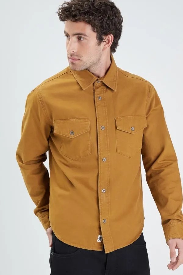 Camisa Hombre Daytona Firestone Canvas -Cotton Camel