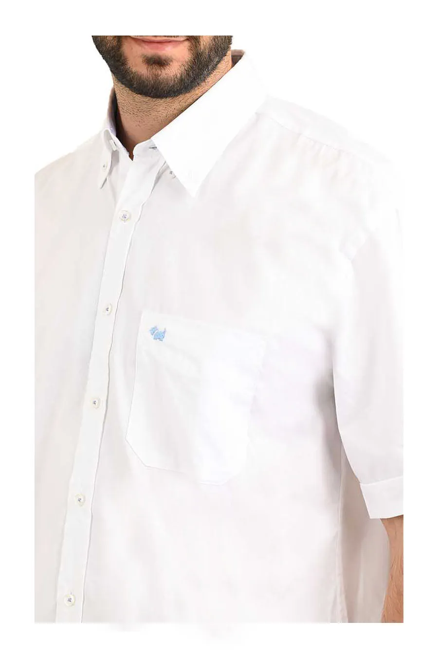 Camisa Oxford manga corta