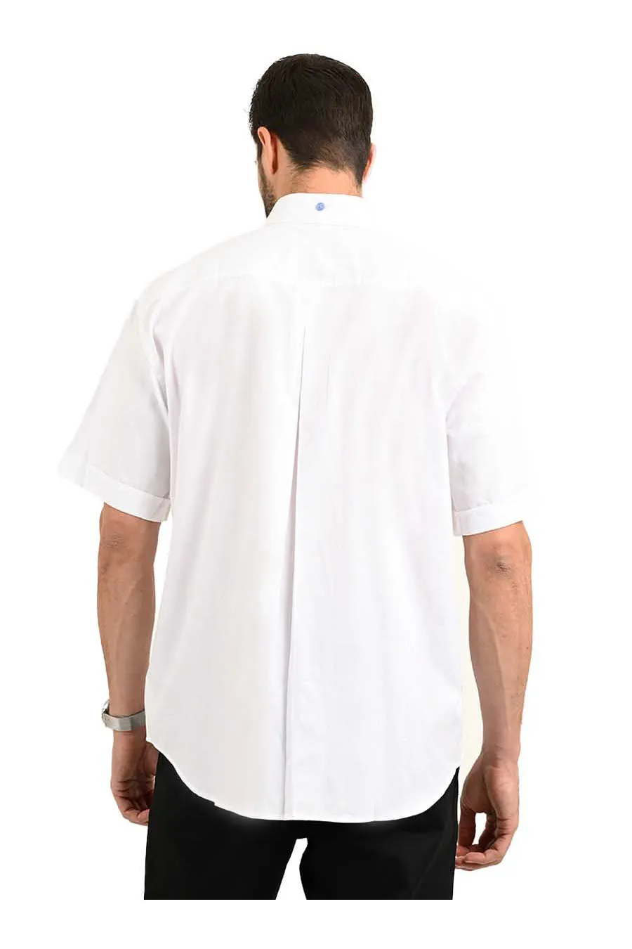 Camisa Oxford manga corta