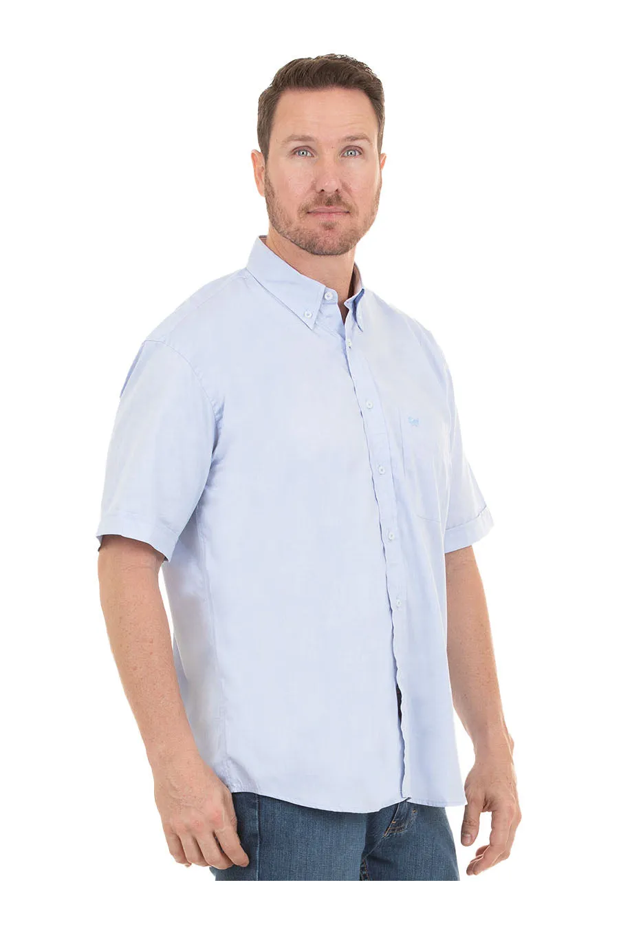 Camisa Oxford manga corta