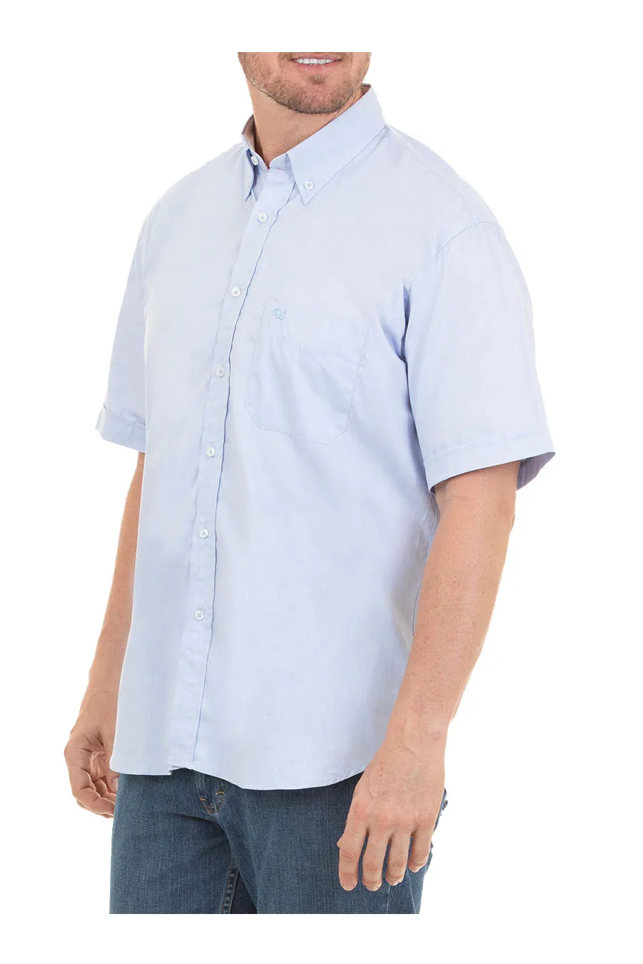 Camisa Oxford manga corta