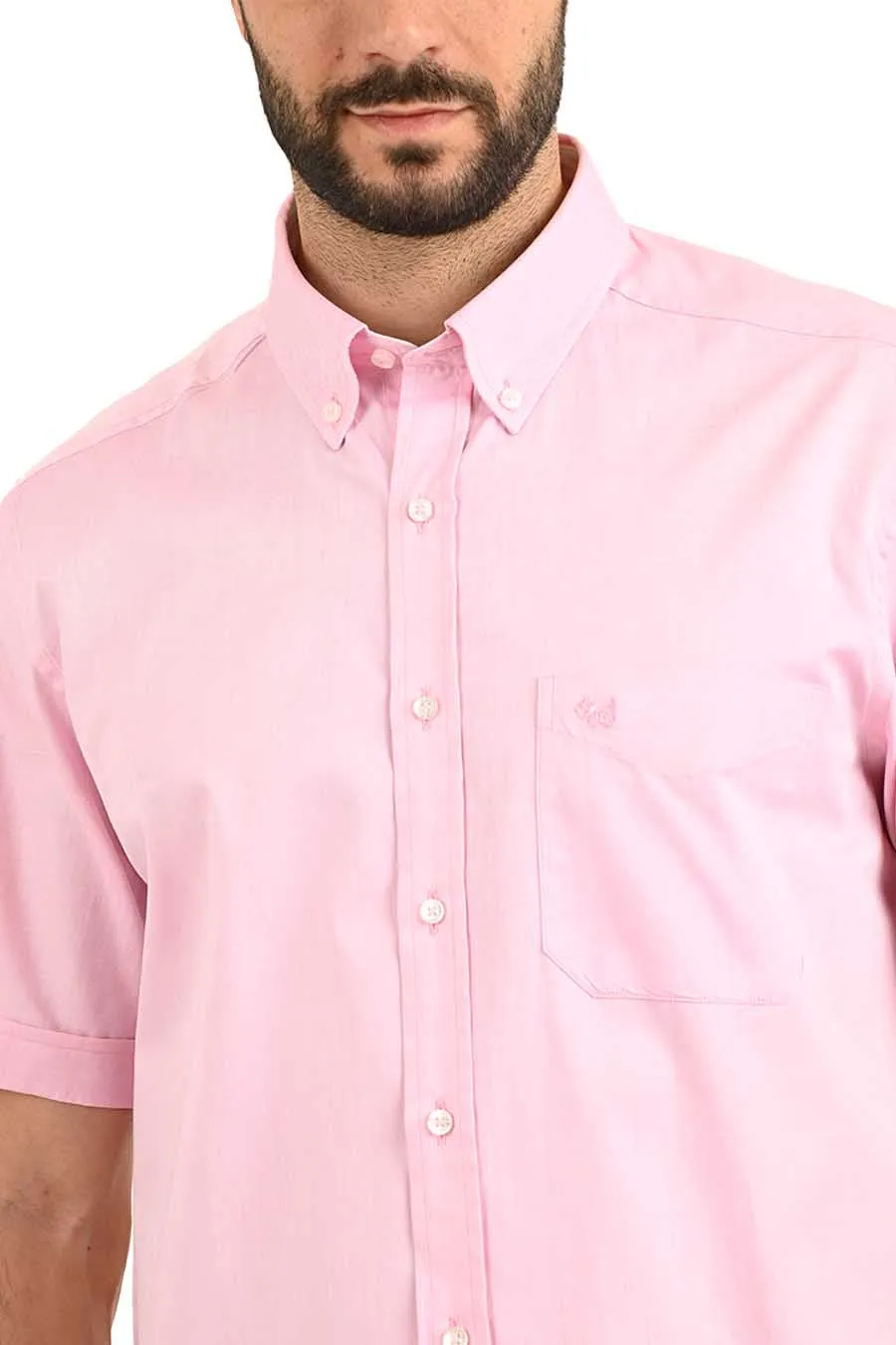 Camisa Oxford manga corta