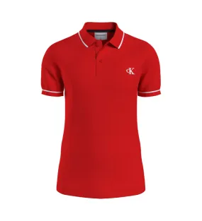 Camisa tipo polo slim rojo