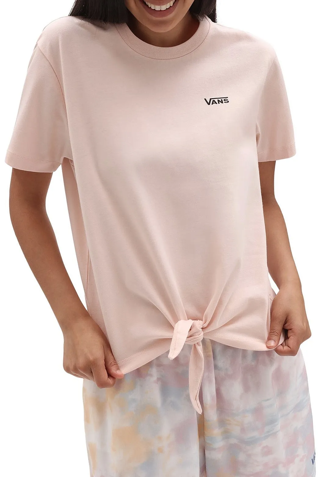 camisa Vans Junior V Wash Knot - Rose Smoke - women´s