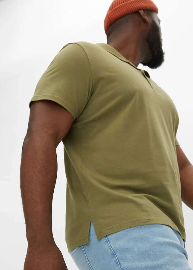 Camiseta de tipo polo Verde oliva