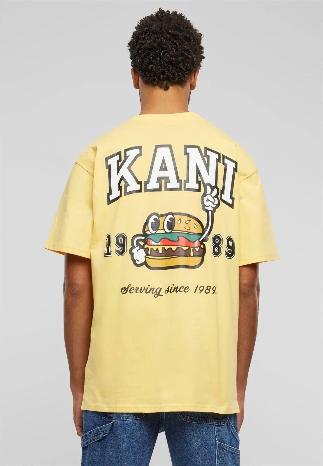 Camiseta Karl Kani Small Signature Burger Tee Yellow KM241-039-2 6069104