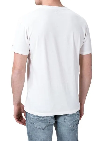 camiseta pepe jeans philipe blanco para hombre