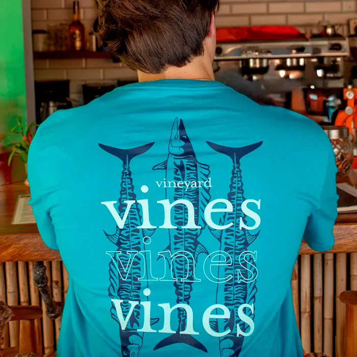 Camiseta Twahoo vines SHORT-SLEEVE TEE Turquesa