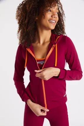 Chaqueta deportiva burdeos con capucha Chicago Sprint