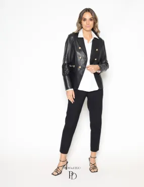 Chaqueta Mujer Piel Negra – Yuko