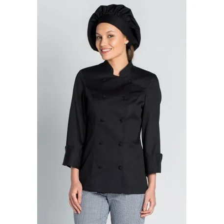 Chaqueta para chef en color negro