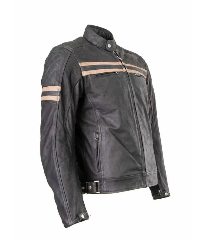 Chaqueta Piel hombre hueco protecciones para moto wonder touring jacket 1162 OSX