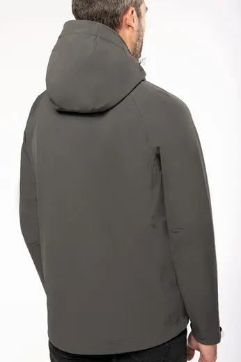 CHAQUETA SOFTSHELL CON CAPUCHA EXTRAIBLE HOMBRE