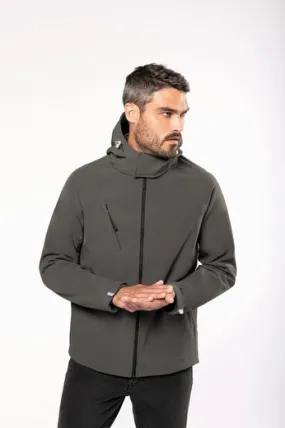 CHAQUETA SOFTSHELL CON CAPUCHA EXTRAIBLE HOMBRE