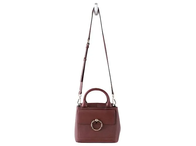 Claudie Pierlot Bolso de cuero Burdeos 